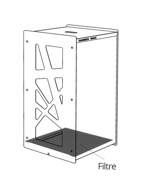 dessin filtre à poussière de pellets de bois vendu par Pellet burn